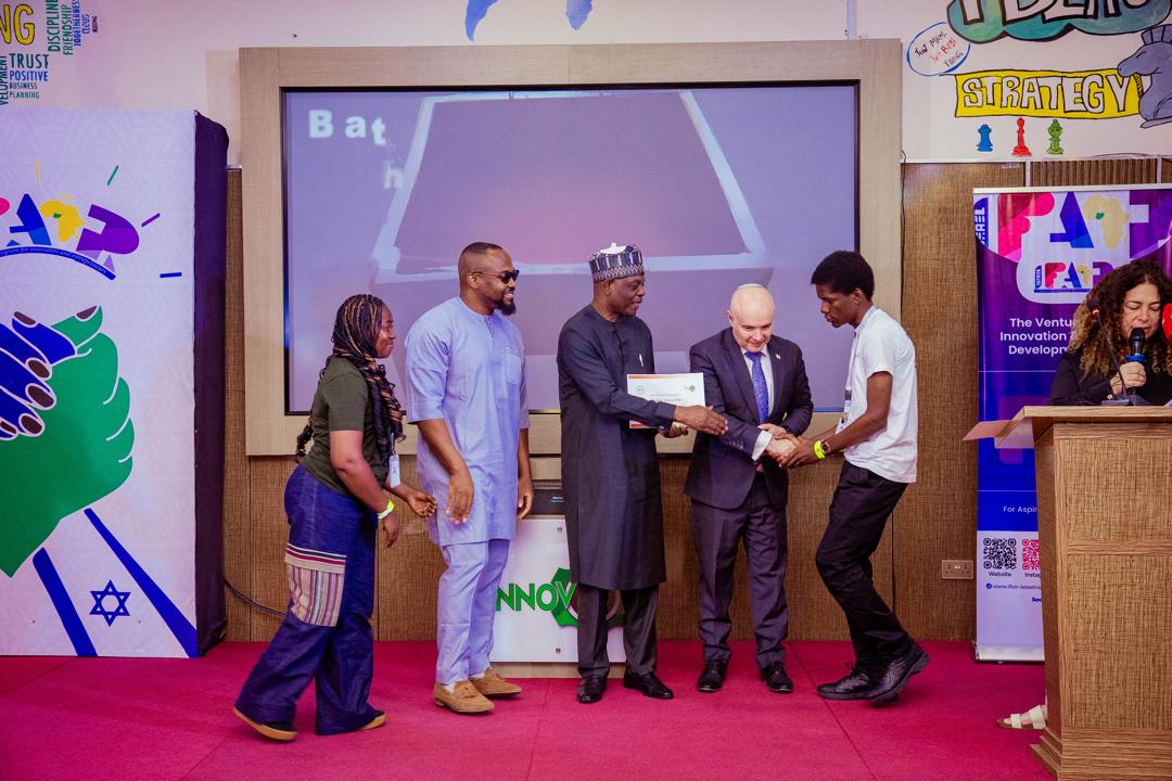 Dave receiving public recognition at iFair