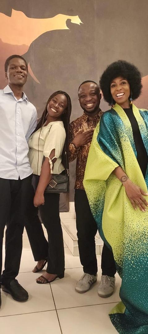 Dave, Blessing Ekwerre, and Aderonke Ige at FES 100